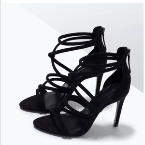 ZARA Knotted High Heel Sandals